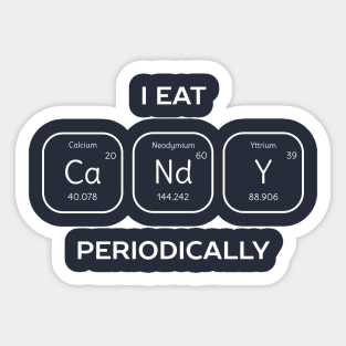 Funny Candy Science T-Shirt Sticker